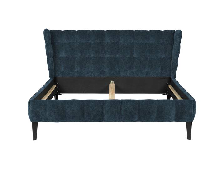 Bett Hemingway petrol Stoff 180 x 210 cm