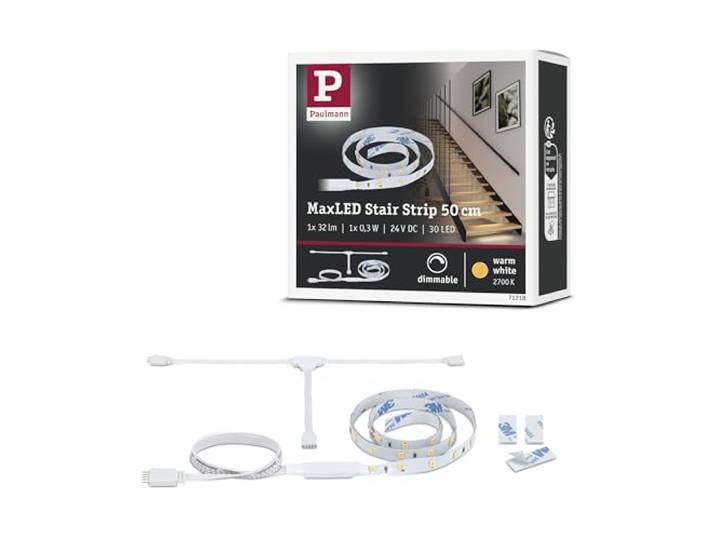 Paulmann MaxLED Stair LED Strip Erweiterung 0,5m 0,3W 64lm/m 2700K 71218