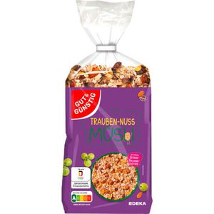 Gut&Günstig Müsli Trauben Nuss, 1000g