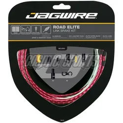 Bremszugset Road Elite Link, JAGWIRE, Kompatibel mit SRAM/Shimano Road, Farbe: Rot, VE: 1 Set