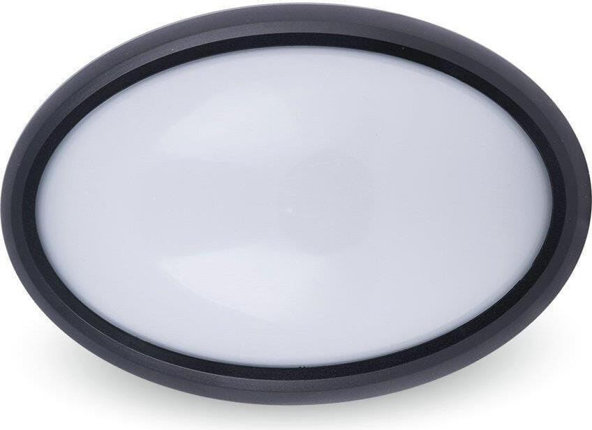 V-TAC LED-lamp VT-8014 zwart ovaal voor buitengebruik IP66 8W 560 lumen 3000K