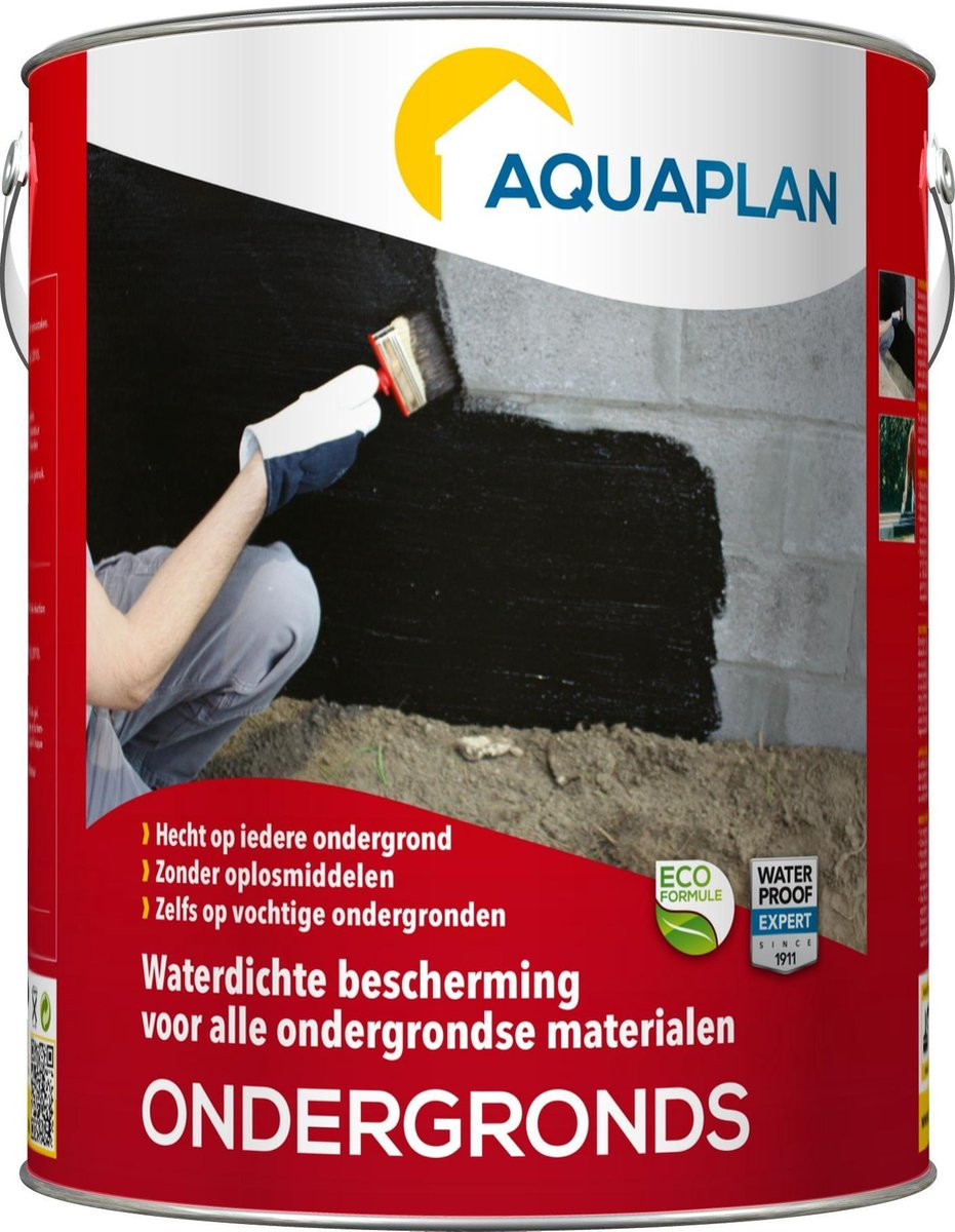 Aquaplan Ondergronds waterdichte fundering - zwart - 4 kg