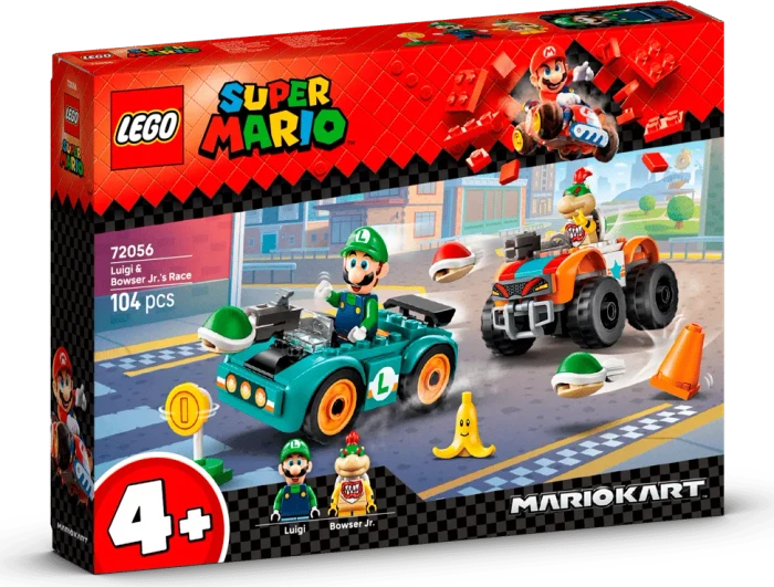 LEGO Super Mario 72056 Mario Kart - Luigis & Bowser Jr.s Rennen