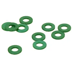 Aluminium Unterlegscheibe M4 x 1 mm grün
