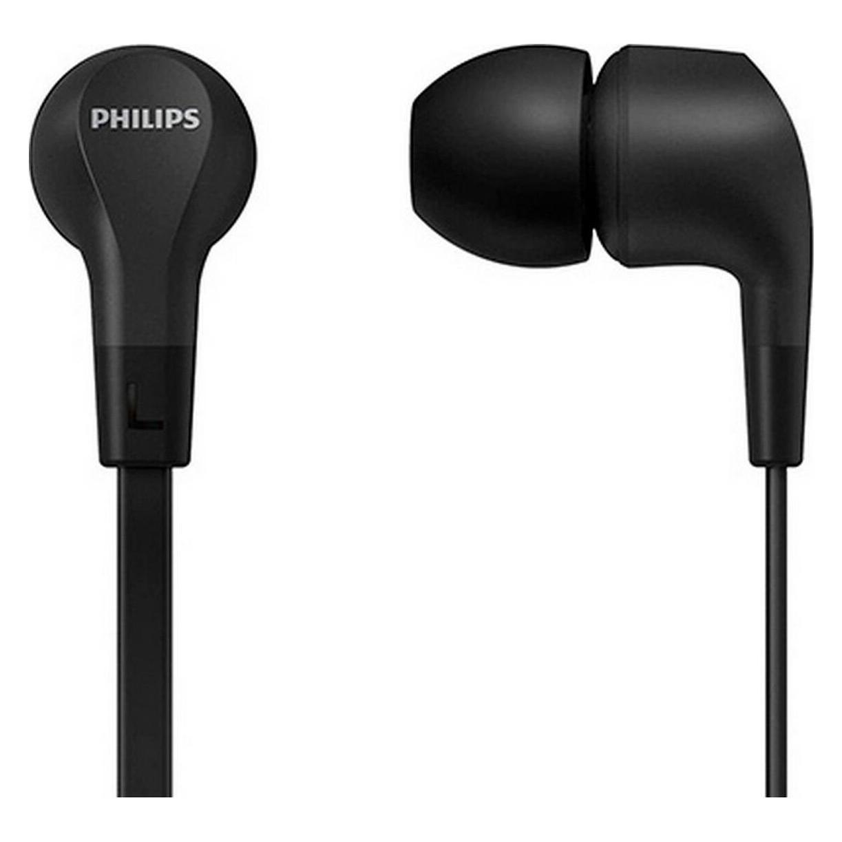 Philips Kabelgebundene In-Ear-Kopfhörer, TAE1105BK (Keine Geräuschunterdrückung, Kabelgebunden) (TAE1105BK/00)