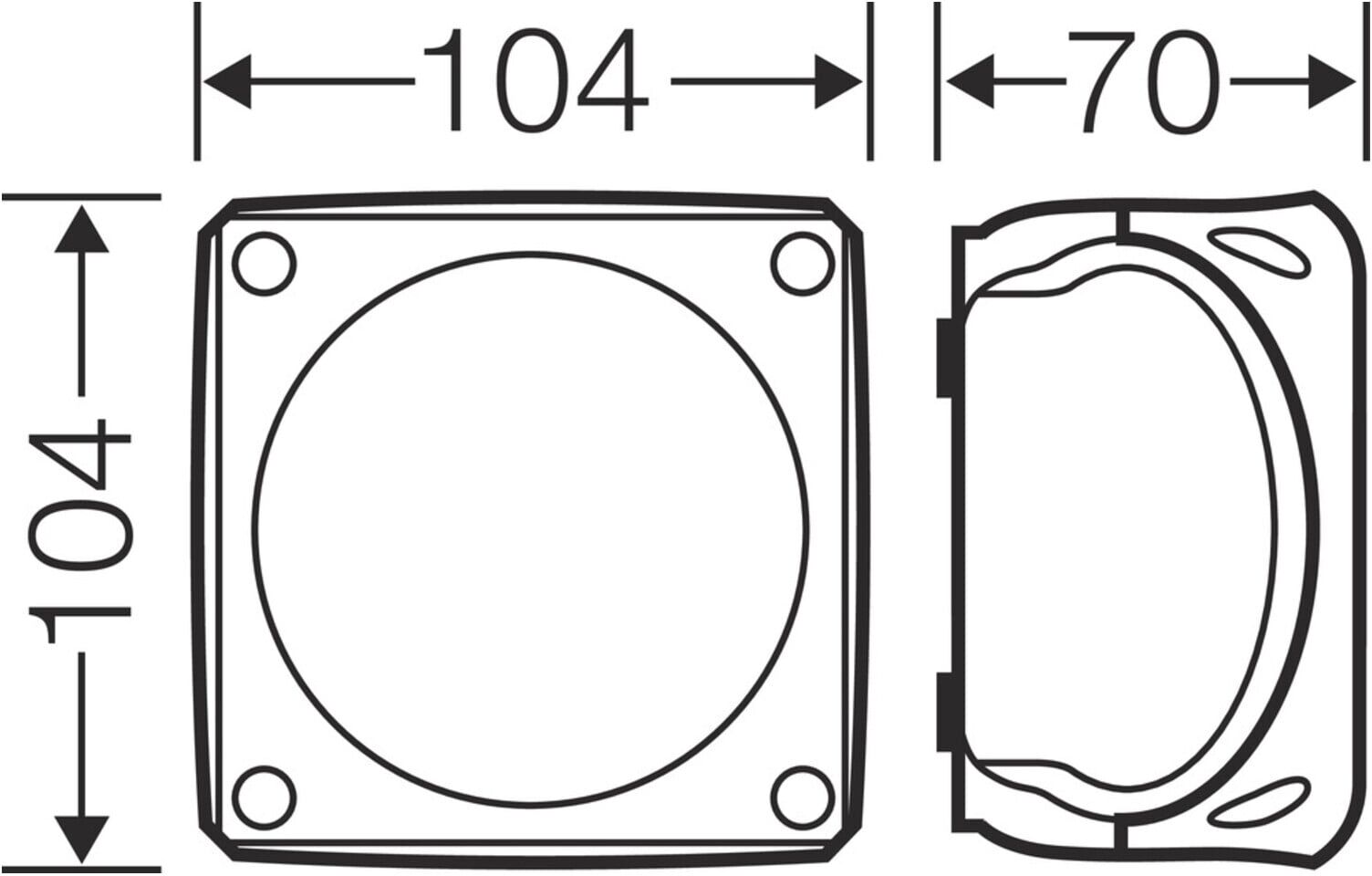 Hensel Kabelabzweigkasten KF 0400 C ohne Klemmen ohne Vorprägungen (62000084)