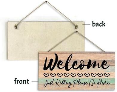 Uplifted Goods "Rustic Farmhouse ""Welcome"" Wooden Wall Art Plaque m"