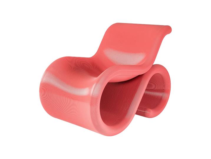 Crème Atelier Éclair chair Loungesessel Bubblegum