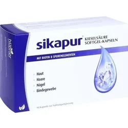SIKAPUR Kieselsäure Softgel-Kapseln mit Biotin 90 St