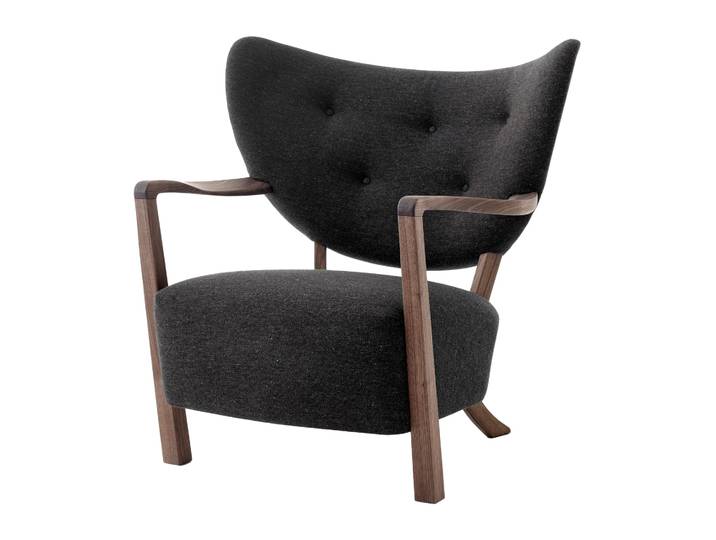 &Tradition Chaise longue Wulff ATD2 fauteuil Noyer huilé-Hallingdal