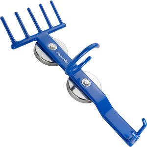 Poppstar Werkstatt-Magnethalter 1011249, Haltekraft bis 15 kg, für Schlagschrauber & Zubehör, 40 x 17,5 cm, aus Stahl