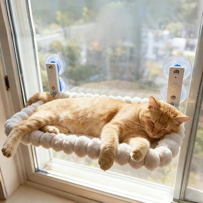Uplift Essentials Elevated Panoramic Cat Window Hammock And Perch square 23.5 In X 14 In