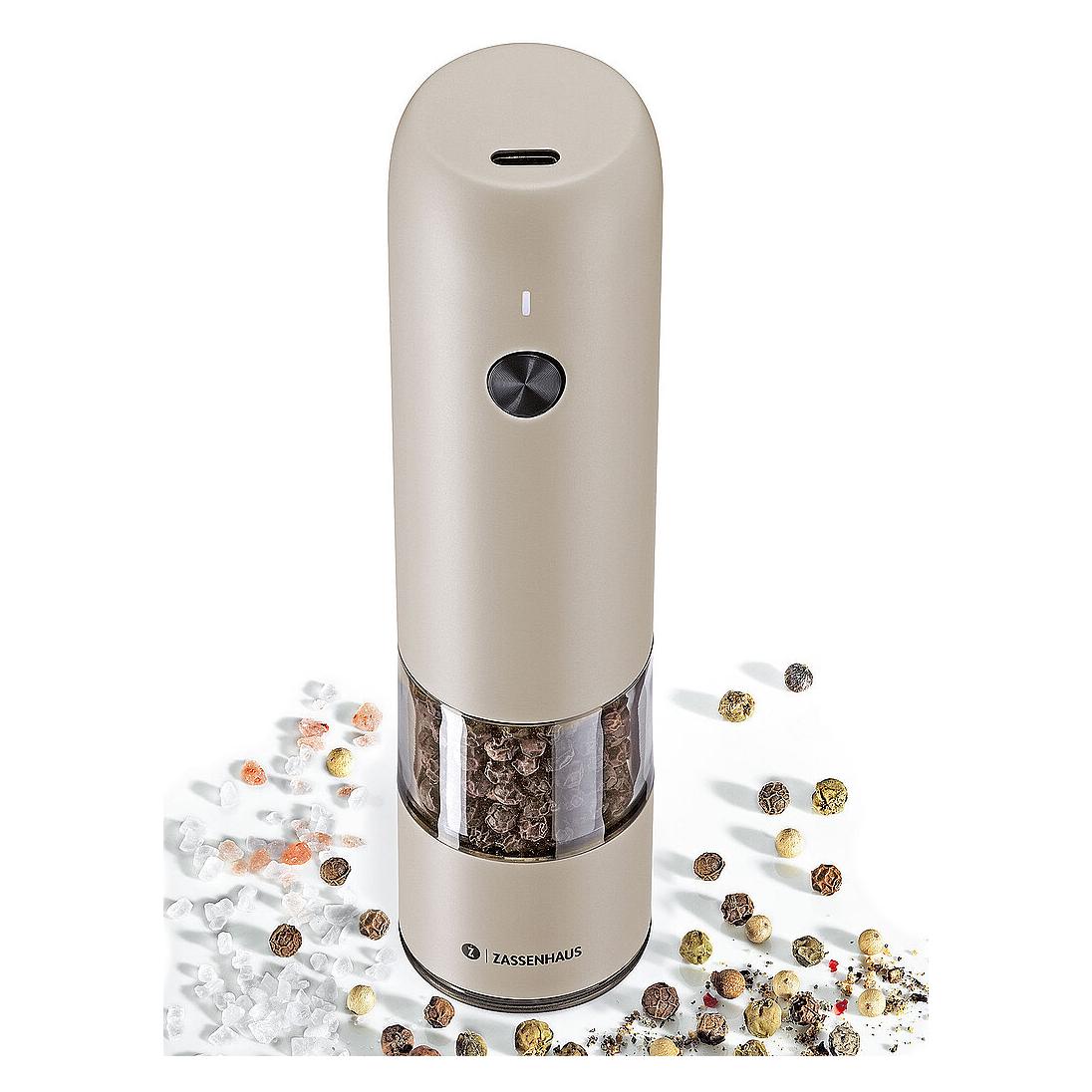Zassenhaus Pfeffermühle elektrisch Köln USB 14 cm (Pfeffer, Salz) (033120-147106.0700)