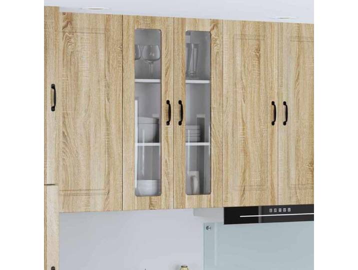 Armoire murale de cuisine Vitrine suspendue cuisine Chêne Sonoma 60x31x100 cm A14013
