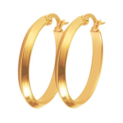 Paar Creolen LADY, gold (goldfarben), Ohrringe, Damen, Creolen