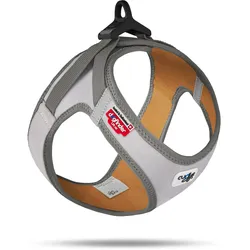 Curli Vest Hundegeschirr Reflective Glow grau XS (XS, Hund, Spazieren), Halsband + Leine
