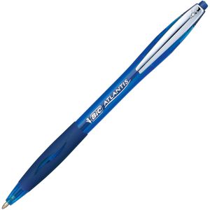 Bic Kugelschreiber Atlantis Soft, 9021322, blau-transparent, Schreibfarbe blau