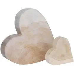 Holz-Herz Pappel natur Höhe 20cm