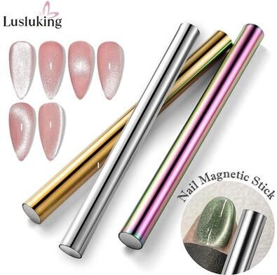 Uplifted Finds Cat Eye Nail Magnetic Stick For UV Gel Polish Effects short Pink