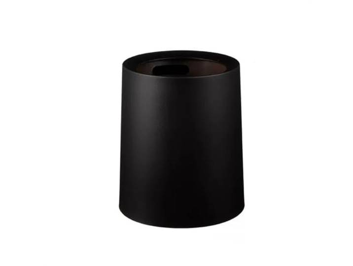 YUHANXINHESHE Mülleimer for Zuhause, Küche, Wohnzimmer, Schwenkdeckel, Schlafzimmer, Toilette, Badezimmer, Büro, kreativ, leicht, luxuriös, hoher Farbwert(Black,Large)