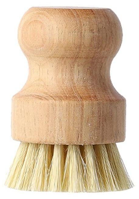 Dripio Houten afwasborstel rond met sisalborstels, Breedte: 7,8 cm, Hoogte: 5,5 cm
