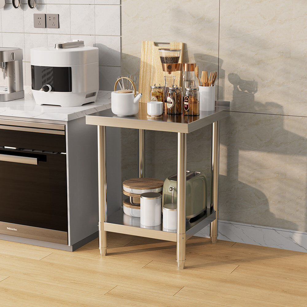 Mercury Griffing Stainless Steel Prep Table Silver 60cm x 60cm