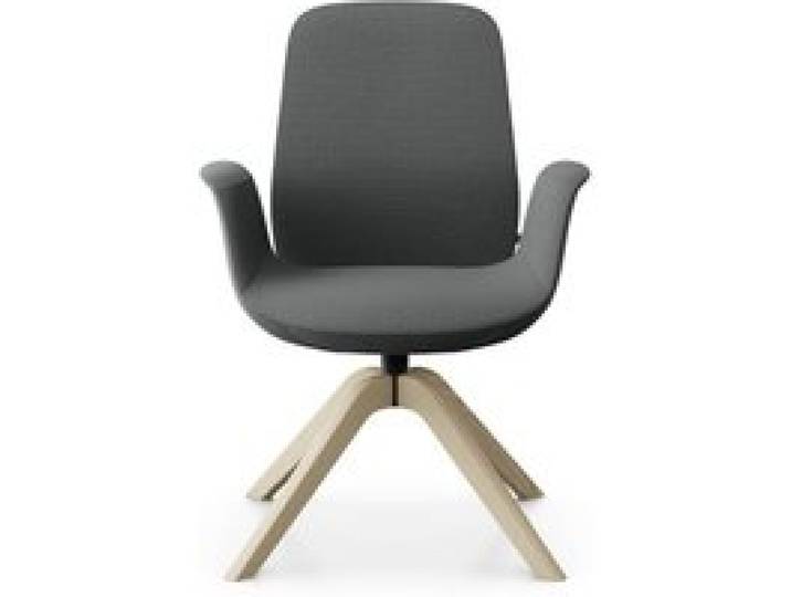 Fauteuil de bureau à dossier inclinable pieds bois Ellie Pro 20HW
