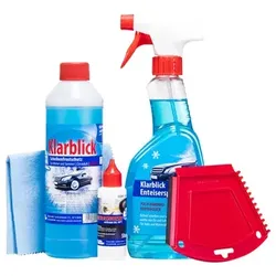 Autowinterset Klarblick 5 teilig praktisches Winter Starter Set und für unterwegs