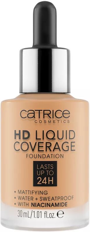 CATRICE - HD Liquid Coverage Foundation,  HD Liquid Coverage Foundation 032, 30 ml,  Medium Beige