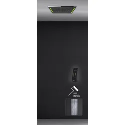 Gessi Colour, Multifunktions Dusch-Einbau-System, 505x305mm, Strahlart Regen, inkl, Lichteffekt, 57825238