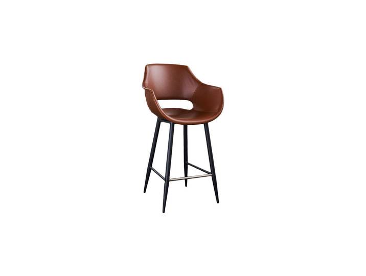 Kawola Thekenhocker Zaja Braun Kunstleder, Leder, 57x103x59 cm, Esszimmer, Barmöbel, Barhocker