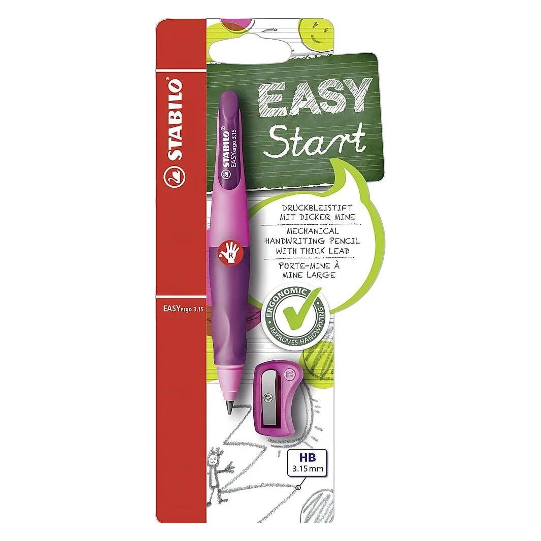 Stabilo EASYergo ergonomischer Druck-Bleistift für Rechtshänder HB (3.15 mm, HB, 1x) (104687005)