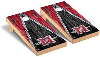 Skip's Garage Nicholls State Colonels Triangle Cornhole Board Set
