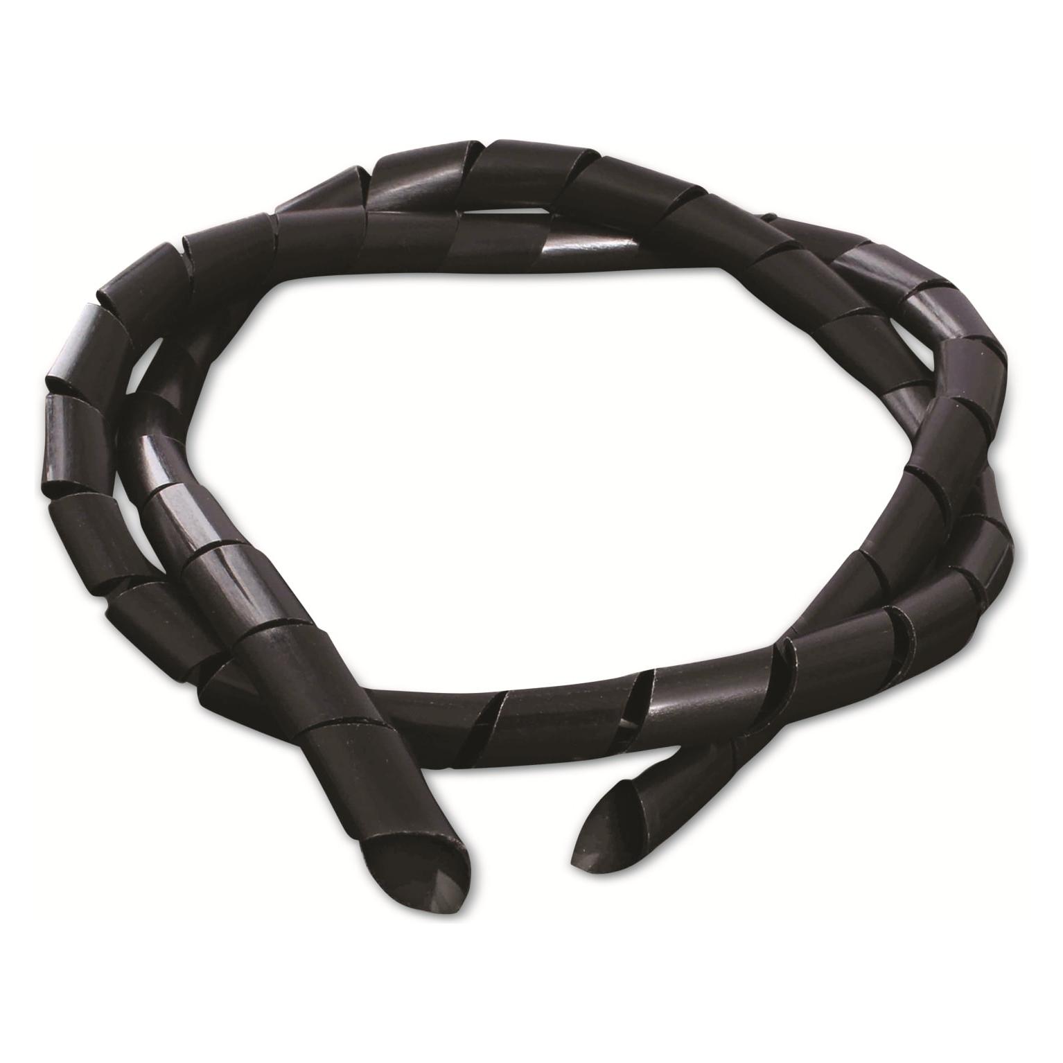 Quadrios 2111C145 Spiralschlauch 4 bis 50 mm Schwarz 1 Set (Kabelschlauch, 1000 cm) (2111C145)