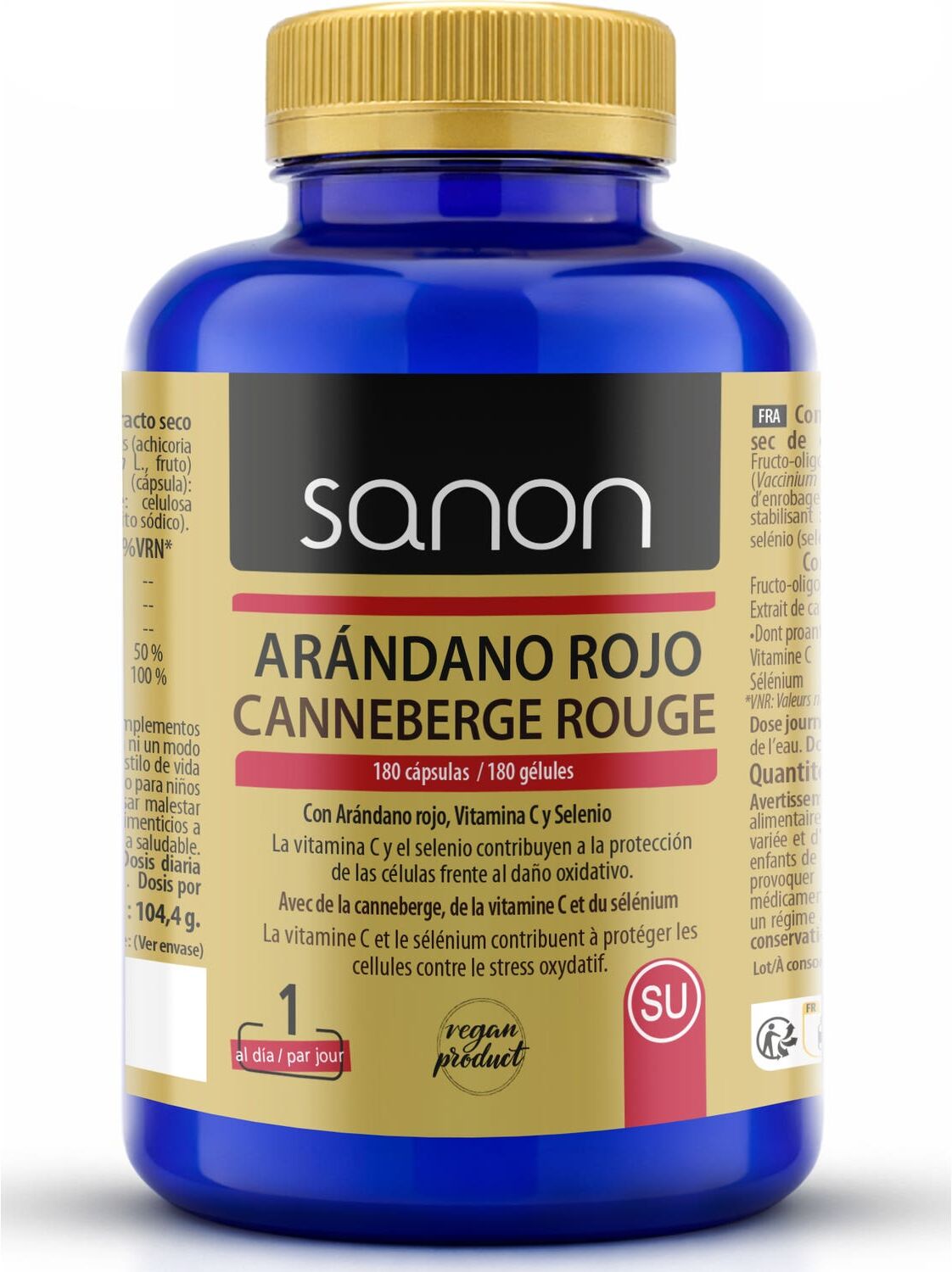 Sanon Arándano Rojo 180 cápsulas