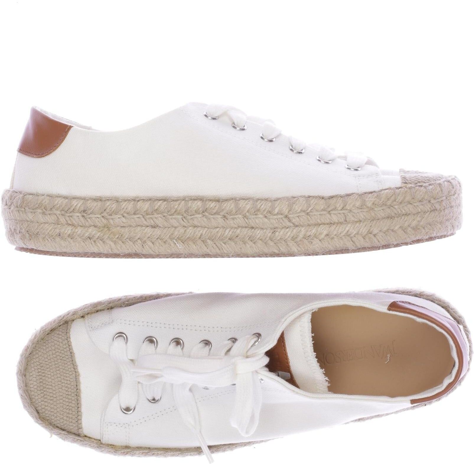 JW Anderson Damen Halbschuh, Weiß, Gr. EU 39, Leder - Second Hand