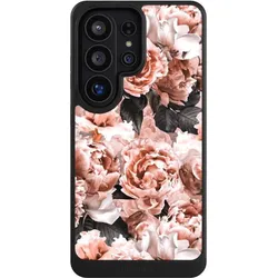 Nivocase Hülle für Samsung Galaxy S26 Ultra Handyhülle NIVOcore Case Schwarz Blume Rose Vintage (Samsung Galaxy S26 Ultra), Smartphone Hülle, Schwarz