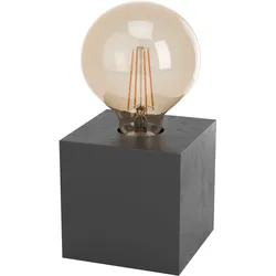 EGLO Tischleuchte "PRESTWICK 2", schwarz (anthrazit), H: 9,5cm, 1 Stk., Leuchten, Nachttischlampe, Deko, wohnlich, Schalter am Kabel, 9,5x9,5x9,5 cm, Tischleuchte