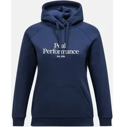 PEAK PERFORMANCE Damen Kapuzensweat W Original Hood-BLUE SHADOW-OFFWHITE, Größe M in Blau Blau