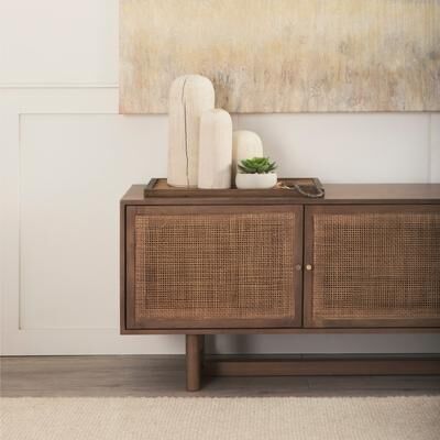 Mercana Knox Large Gray-Wash Wood Decorative Object