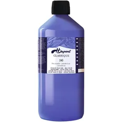 H Dupont, Künstlerfarbe + Bastelfarbe, classique 1L, Seidenmalfarbe, Lavendelblau - Pastellblau (1000 ml)