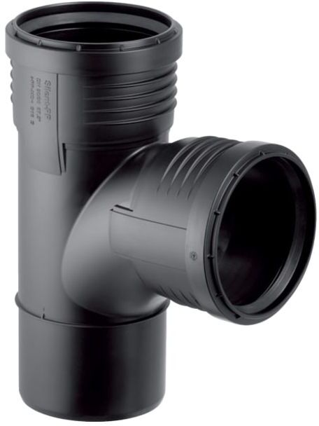 Geberit Silent PP Bogenabzweig 390554141 DN 100/90, 87,5Grad, mit Innenradius