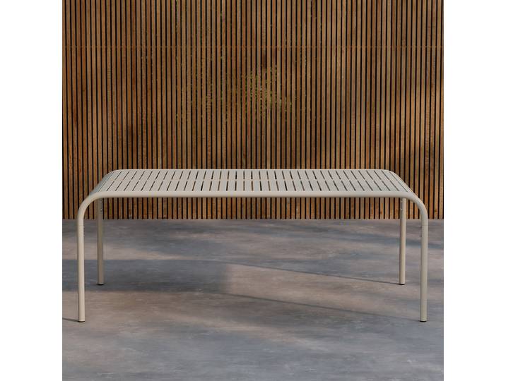 Gartentisch Borneo Material: Metall Metallart: Aluminium Oberfläche Metall: Pulverbeschichtet 100 x 75 x 200cm Beige/Beige