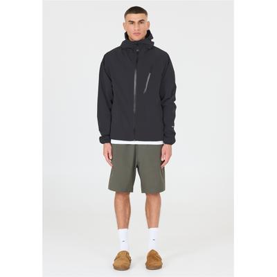 Outdoorjacke SOS "Halcon", Herren, Gr. XXL, schwarz, 89% Polyamid, 11% Elasthan, unifarben, normal, hoch geschlossener Ausschnitt, Jacken Outdoorjacke, mit Bionic Finish für ultimativen Schutz