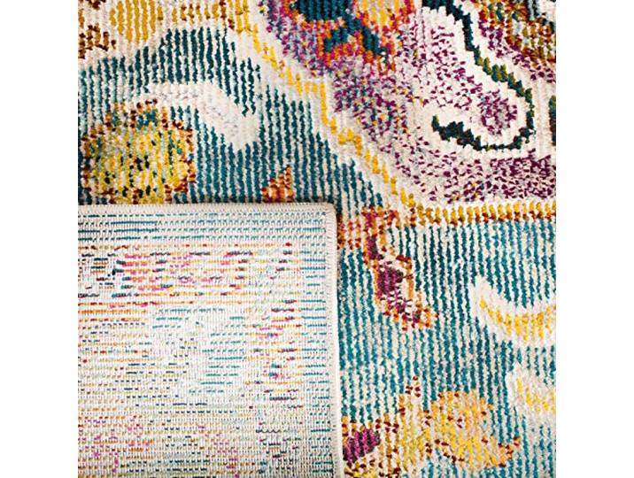SAFAVIEH Tapis Boho pour Salon\, Salle à Manger\, Chambre à Coucher - Crystal Collection\, Tapis à Poil Court\, Sarcelle et Orange\, 201 X 279 cm