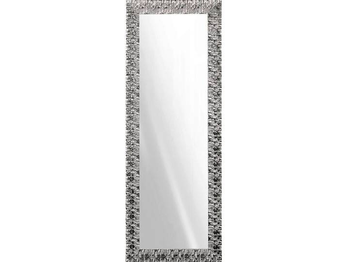 Wandspiegel, Glas, Abachi, massiv, rechteckig, 55x155x2 cm, senkrecht und waagrecht montierbar, Ganzkörperspiegel, Spiegel, Wandspiegel