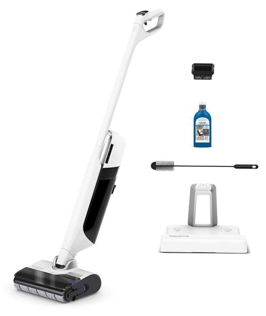 Rowenta X-Clean 12 GZ7257, 2-in-1-Stabstaubsauger, Beutellos, Weiß, Schwarz, 0,79 l, 0,72 l, Rechteckig
