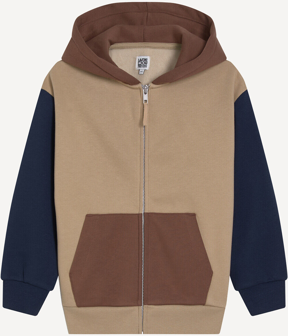 LA REDOUTE COLLECTIONS Sweat zippé à capuche, color block, en molleton