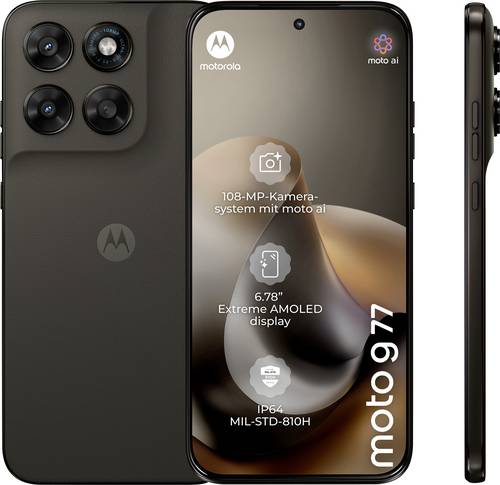 Motorola moto g77 256GB Schwarz EEK A (A - G) 17.3cm (6.8 Zoll) Smartphone
