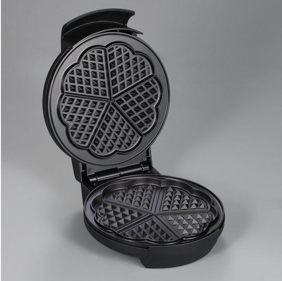 Severin Waffeleisen "WA 2103", schwarz, B:25,4cm H:10,2cm T:20,5cm, Waffeleisen, Waffeleisen schwarz Einheitsgröße